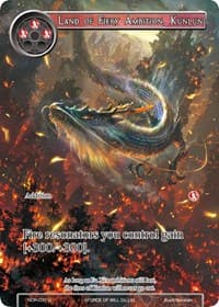 Land of Fiery Ambition, Kunlun (Full Art) - New Dawn Rises - Force of Will card
