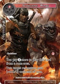 Scorching Winds (Full Art) - New Dawn Rises - Force of Will card