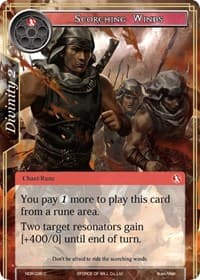 Scorching Winds - New Dawn Rises - Force of Will card