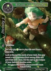 Explore the Unknown (Full Art) - New Dawn Rises - Force of Will card