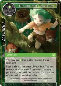 Explore the Unknown - New Dawn Rises - Force of Will card