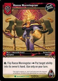 Raesa Morningstar - Fires of Outland - WoW card