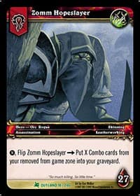 Zomm Hopeslayer - Fires of Outland - WoW card