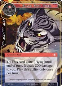 Black Spot Tiger - New Dawn Rises - Force of Will card