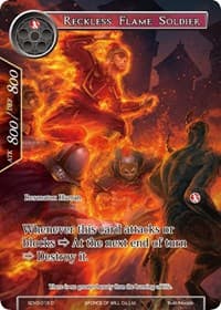 Reckless Flame Soldier - Valhalla Cluster Starter Deck - Force of Will card