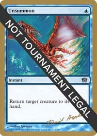 Unsummon - 2003 Dave Humpherys (8ED) - World Championship Decks - Magic: The Gathering card
