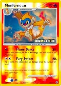 Monferno - 56/130 [Diamond & Pearl] - Burger King Promos - Pokemon card
