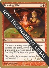 Burning Wish - 2003 Peer Kroger (JUD) - World Championship Decks - Magic: The Gathering card