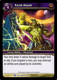 Earth Shock - Fires of Outland - WoW card