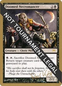 Doomed Necromancer - 2003 Peer Kroger (ONS) - World Championship Decks - Magic: The Gathering card