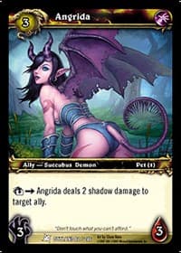 Angrida - Fires of Outland - WoW card