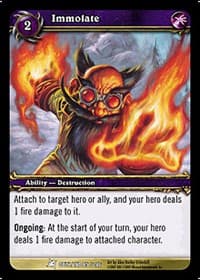 Immolate - Fires of Outland - WoW card