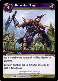 Berserker Rage - Fires of Outland - WoW card