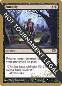 Zombify - 2003 Peer Kroger (8ED) - World Championship Decks - Magic: The Gathering card