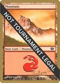 Mountain (346) - 2003 Wolfgang Eder (8ED) - World Championship Decks - Magic: The Gathering card