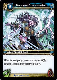 Breanna Greenmother - Fires of Outland - WoW card