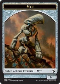 Myr (023) // Thopter (025) Double-Sided Token - Commander 2018 - Magic: The Gathering card