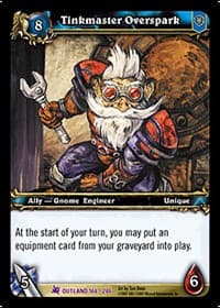 Tinkmaster Overspark - Fires of Outland - WoW card