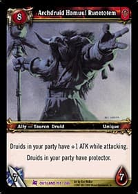 Archdruid Hamuul Runetotem - Fires of Outland - WoW card