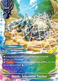 Notify: Immobilize Tactics - Gargantua Awakened - Future Card BuddyFight card