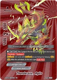 Thunderaxe, Agito (BR) - Gargantua Awakened - Future Card BuddyFight card