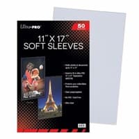 Ultra Pro 11" x 17" Soft Sleeves (50-Pack) - Ultra Pro Card Sleeves - Card Sleeves card