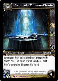 Sword of a Thousand Truths - Fires of Outland - WoW card