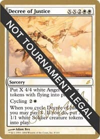 Decree of Justice - 2004 Gabriel Nassif (SCG) - World Championship Decks - Magic: The Gathering card