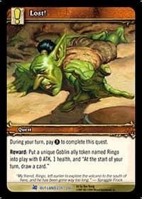 Lost! - Fires of Outland - WoW card