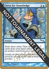 Thirst for Knowledge - 2004 Gabriel Nassif (MRD) - World Championship Decks - Magic: The Gathering card
