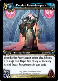 Exodar Peacekeepers - Fires of Outland - WoW card