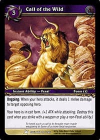 Call of the Wild - Fires of Outland - WoW card