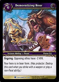 Demoralizing Roar - Fires of Outland - WoW card