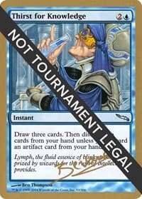 Thirst for Knowledge - 2004 Manuel Bevand (MRD) - World Championship Decks - Magic: The Gathering card