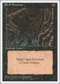 Evil Presence - Fourth Edition - Magic: The Gathering card