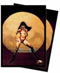 Vampirella "Vampire Mistress" Standard Deck Protector sleeves by Frank Frazetta (100-Pack) - Ultra Pro Card Sleeves - Card Sleeves card