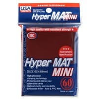 USA Limited KMC Card Barrier - Hyper Matte Mini - Red (60-Pack) - KMC Card Sleeves - Card Sleeves card