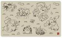 Pokemon TCG: Pikachu Scroll Painting Playmat - Pokemon International Playmats - Playmats card
