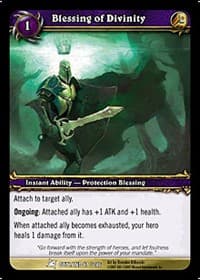 Blessing of Divinity - Fires of Outland - WoW card