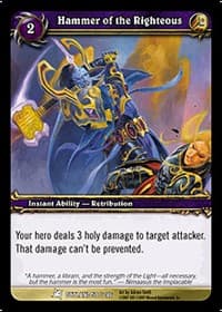 Hammer of the Righteous - Fires of Outland - WoW card
