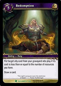 Redemption - Fires of Outland - WoW card
