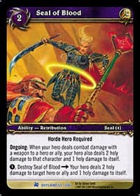 Seal of Blood - Fires of Outland - WoW card