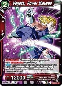 Vegeta, Power Misused - World Martial Arts Tournament - Dragon Ball Super: Masters card