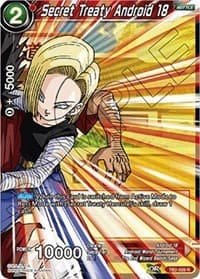 Secret Treaty Android 18 - World Martial Arts Tournament - Dragon Ball Super: Masters card