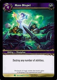 Mass Dispel - Fires of Outland - WoW card