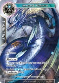 Massive Growth (Full Art) - New Dawn Rises - Force of Will card