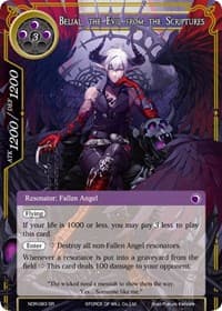 Belial, the Evil from the Scriptures - New Dawn Rises - Force of Will card