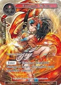 Explosion Wizard (Full Art) - New Dawn Rises - Force of Will card