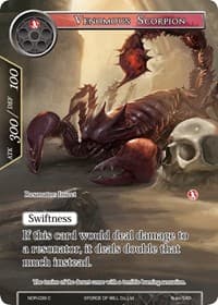 Venomous Scorpion (Full Art) - New Dawn Rises - Force of Will card