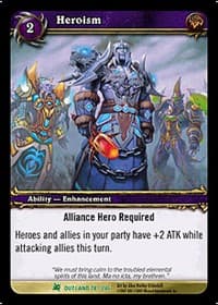 Heroism - Fires of Outland - WoW card